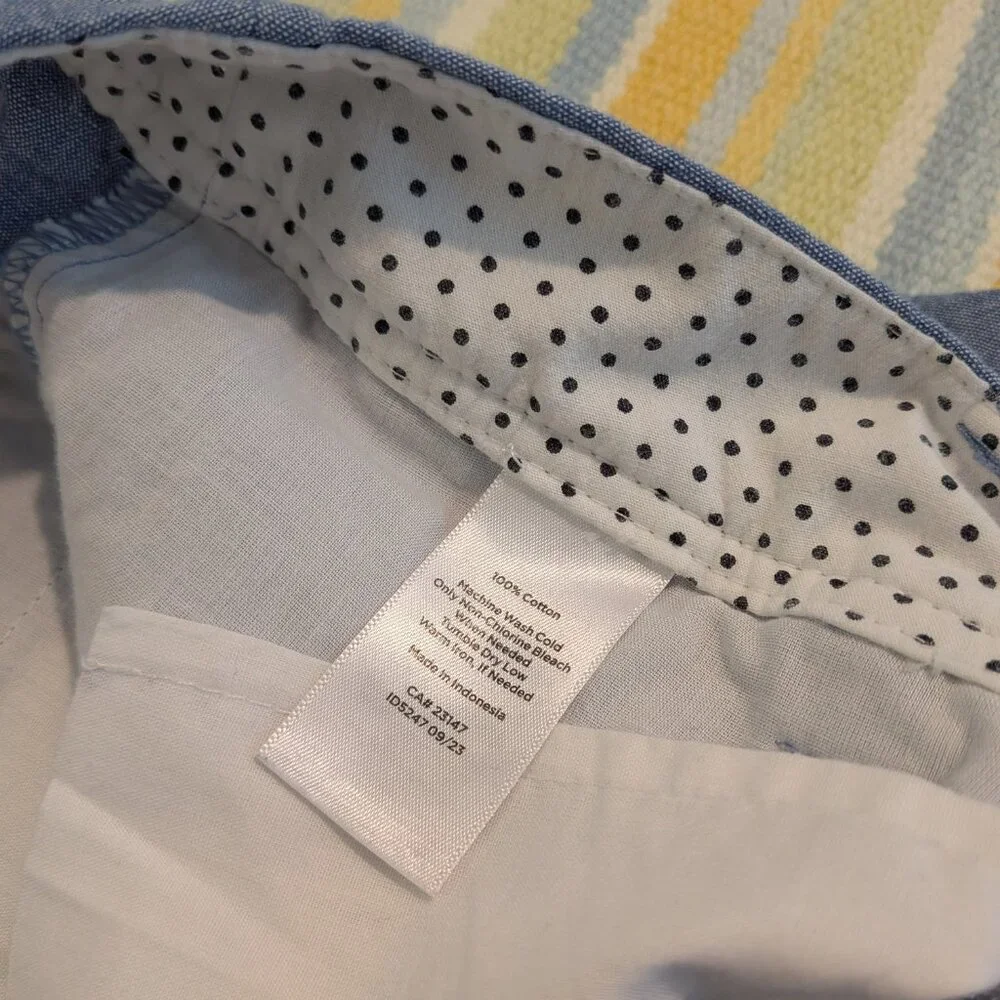 ⭐ Talbots Perfect Crop Chambray pants size 6P